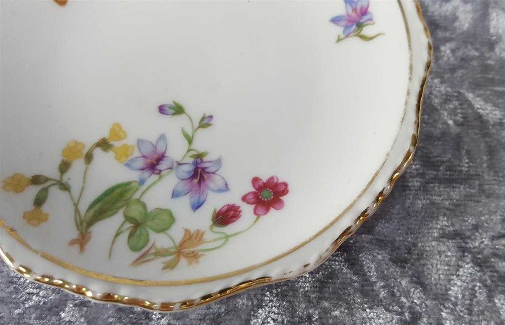 [2119277] 6er Set Glasuntersetzer 10,6 cm Winterling Röslau Blumen gebraucht - gut Bild 4