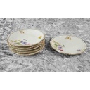 [2119277] 6er Set Glasuntersetzer 10,6 cm Winterling Röslau Blumen gebraucht - gut Bild 5
