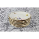 [2119277] 6er Set Glasuntersetzer 10,6 cm Winterling Röslau Blumen gebraucht - gut Bild 6