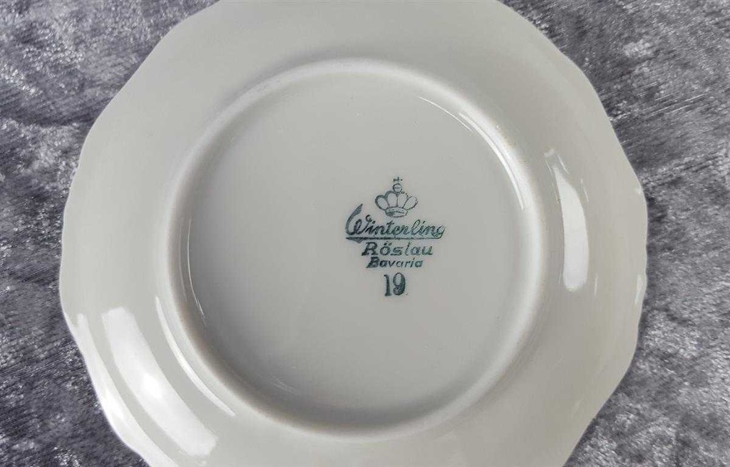 [2119277] 6er Set Glasuntersetzer 10,6 cm Winterling Röslau Blumen gebraucht - gut Bild 7