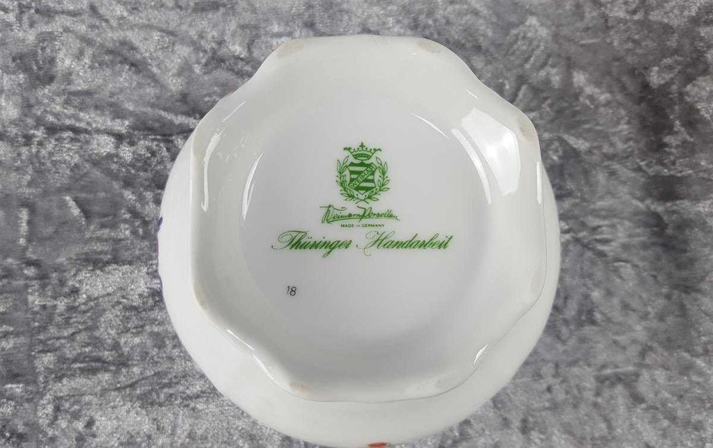 [45816788] Deckeldose Bonboniere Zuckerdose Weimar Porzellan gebraucht - sehr gut Bild 10
