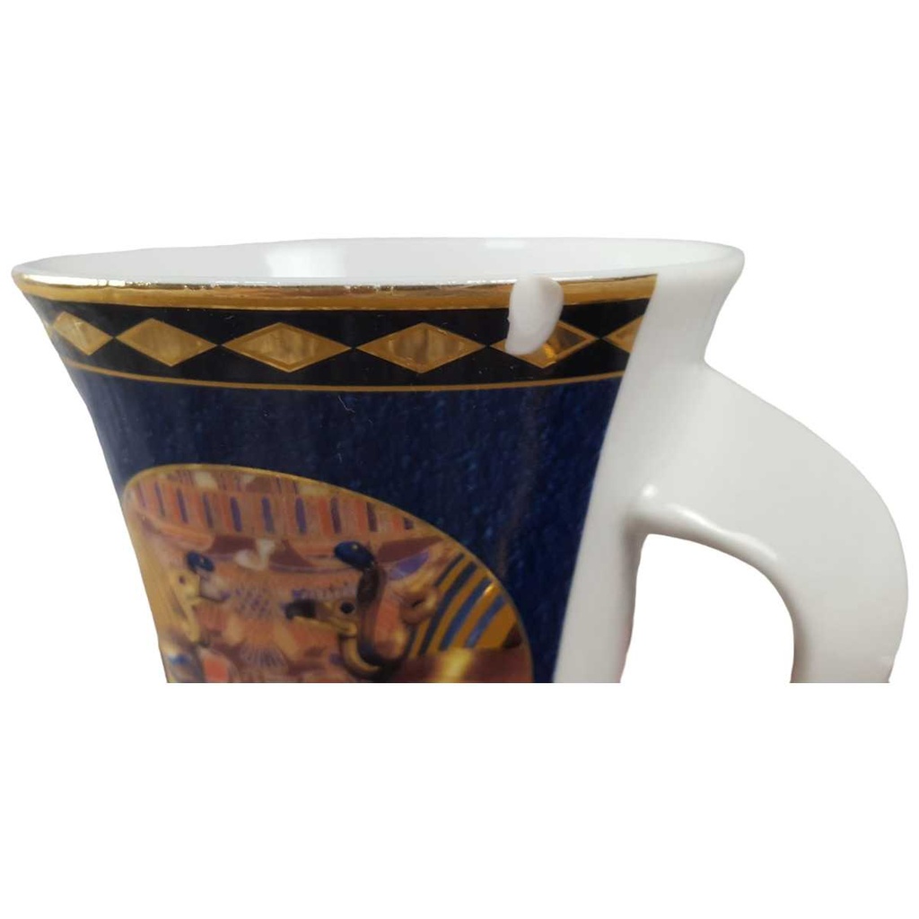[45816790] Kaffeetasse mit Untertasse Tasse Fathi Mahmoud gebraucht - defekt Bild 2