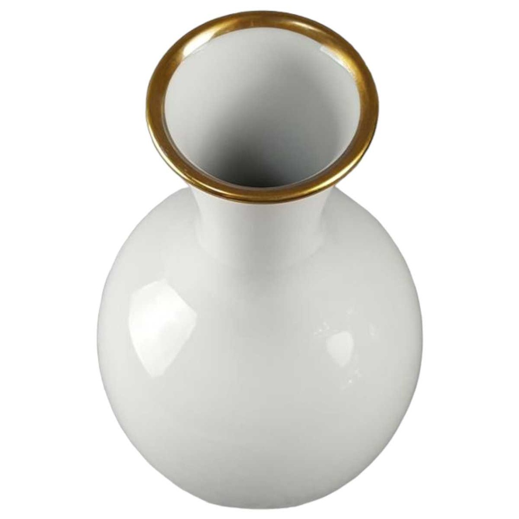 [45816794] Vase Blumenvase Goldrand 28 cm Heinrich Weiß Selb gebraucht - gut Bild 2