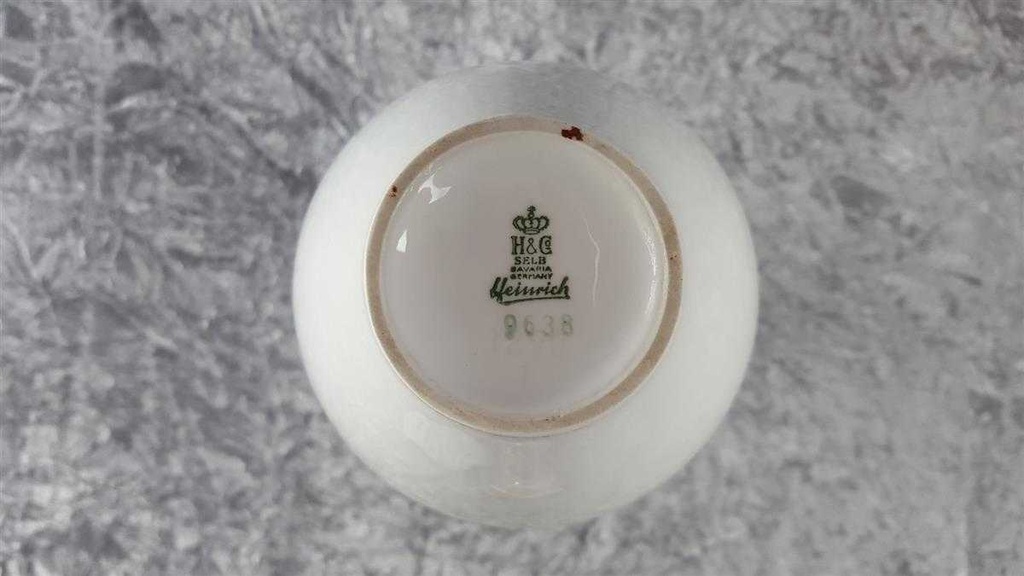 [45816794] Vase Blumenvase Goldrand 28 cm Heinrich Weiß Selb gebraucht - gut Bild 4