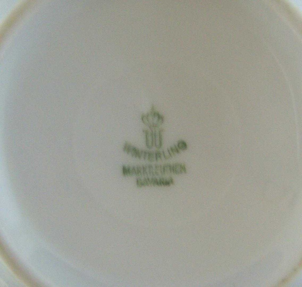 [4581680] Milchkännchen Goldrand Winterling Marktleuthen Kobaltrand mit eckig gebraucht - sehr gut Bild 3