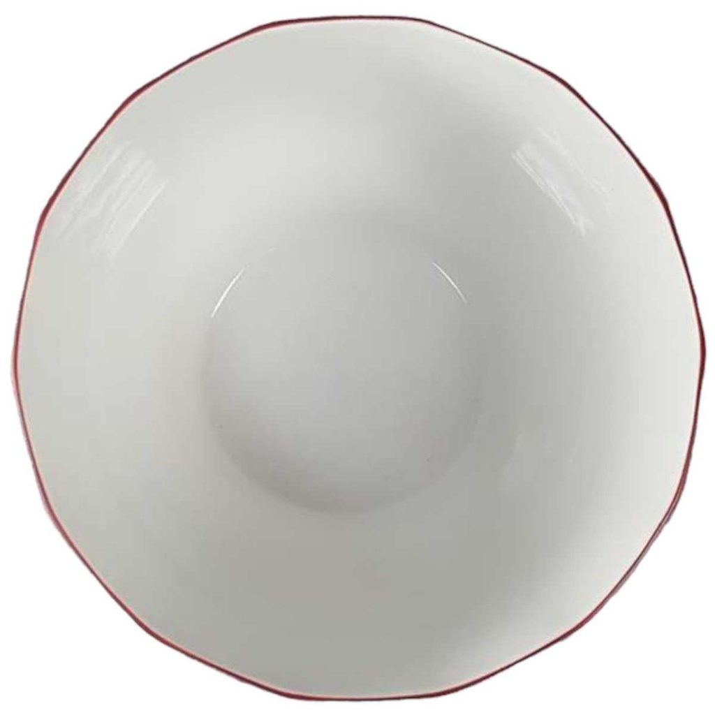[45816804] Schüssel Servierschüssel 17,5 cm Thomas Porzellan Festival roter Rand Luzern Rot gebraucht - gut Bild 2