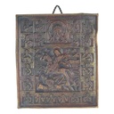 [458168055] Wachskunst Wachsbild Wachsplatte Wandtafel Religion braun-gold Bild 2