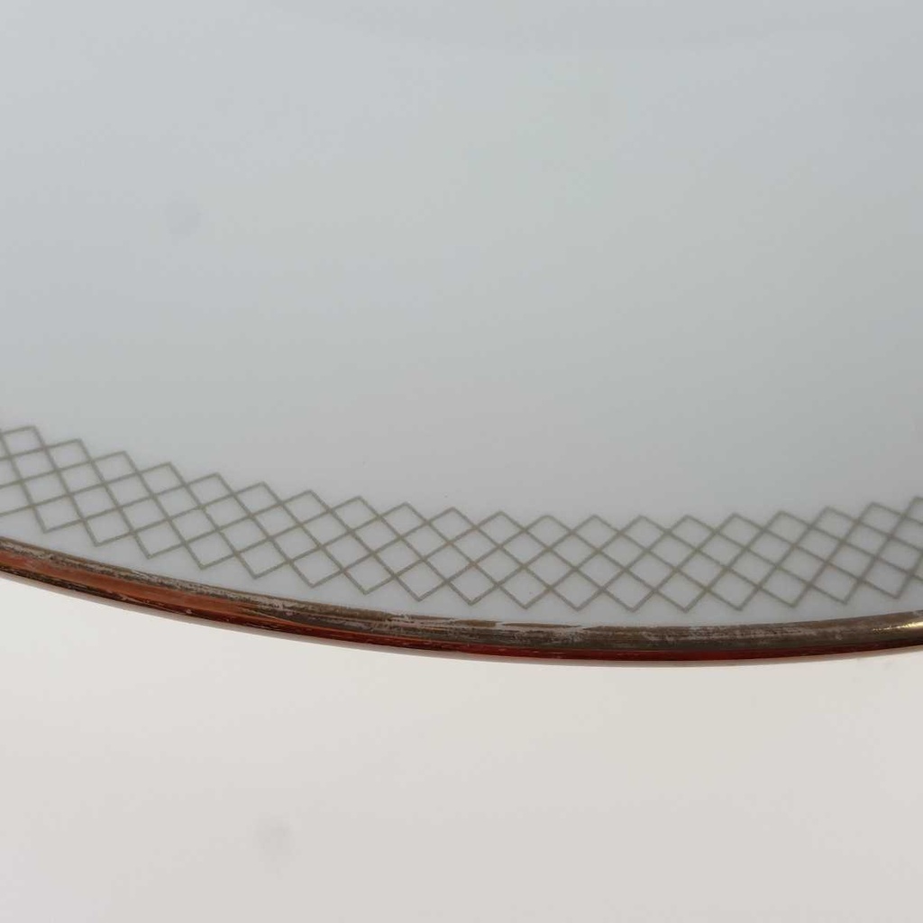 [458168060] Speiseteller Essteller Goldrand 24,9 cm Hutschenreuther Gloria Weiß gebraucht - gut Bild 3