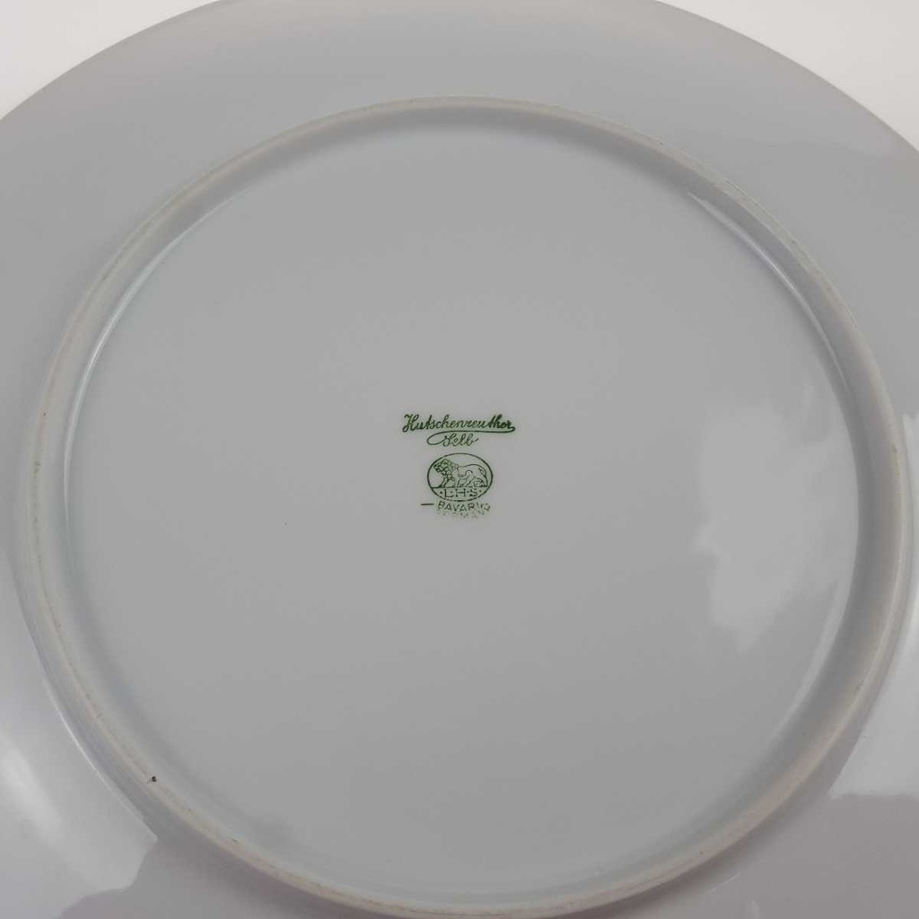 [458168060] Speiseteller Essteller Goldrand 24,9 cm Hutschenreuther Gloria Weiß gebraucht - gut Bild 6