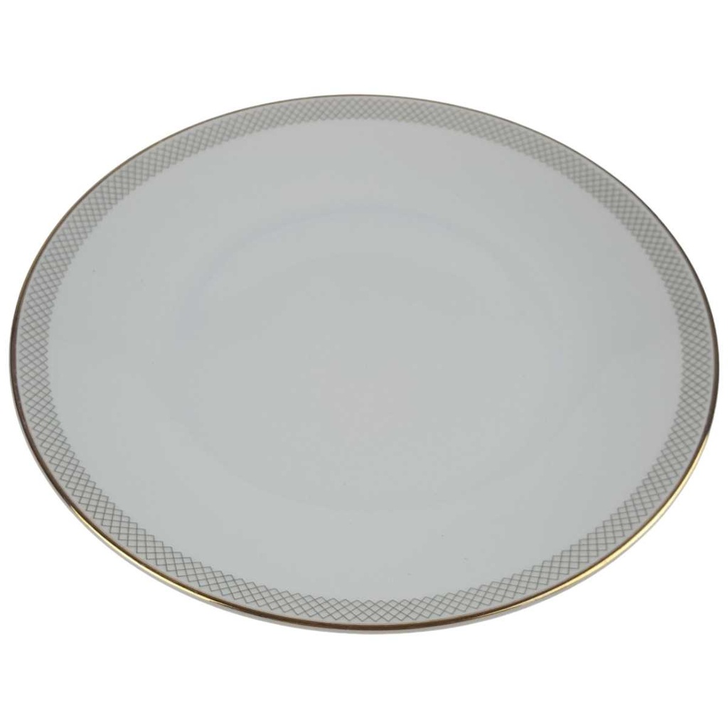[458168061] Kuchenteller Dessertteller Goldrand 19,5 cm Hutschenreuther Gloria Weiß gebraucht - gut Bild 2