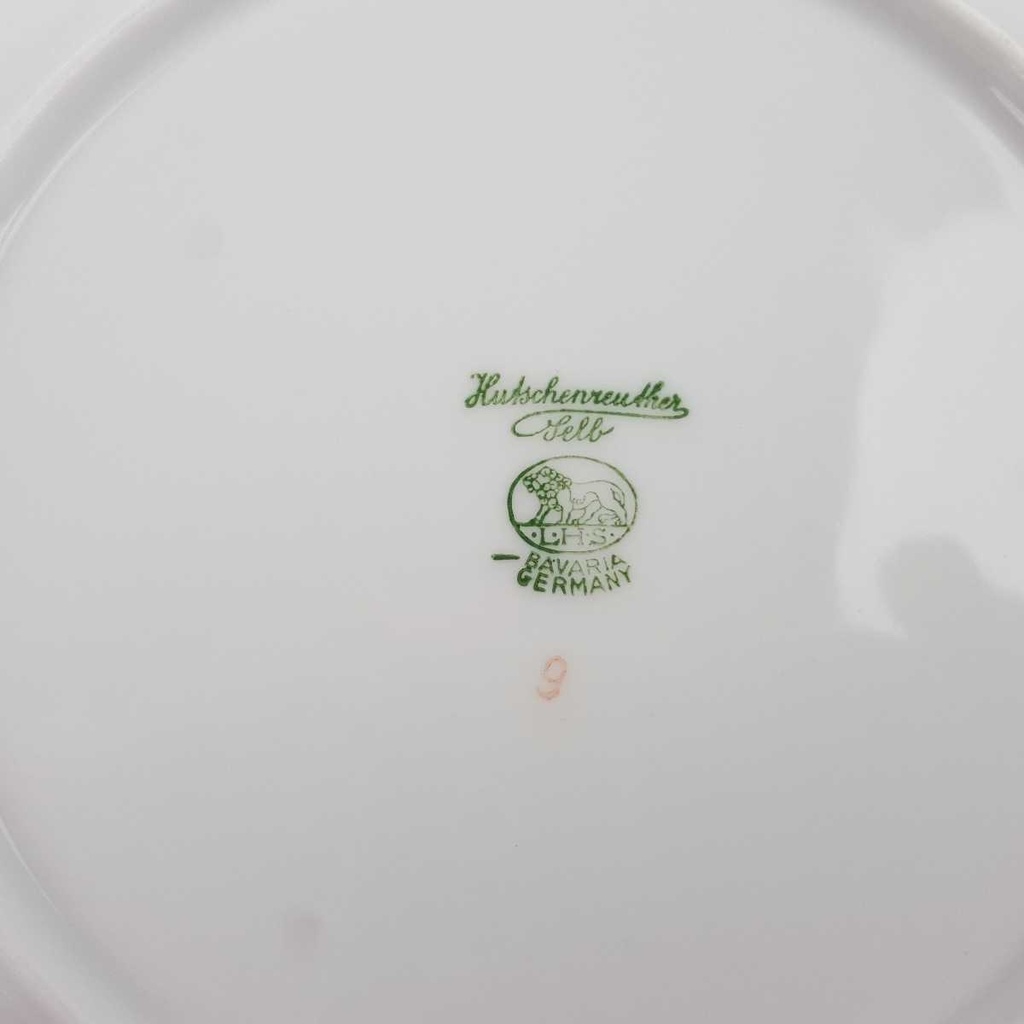 [458168061] Kuchenteller Dessertteller Goldrand 19,5 cm Hutschenreuther Gloria Weiß gebraucht - gut Bild 5
