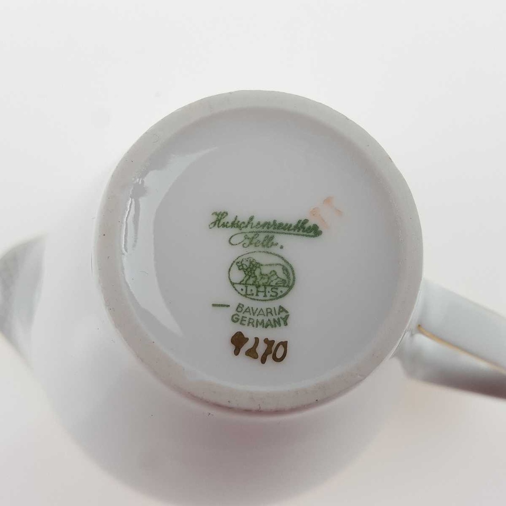 [458168062] Milchkännchen Goldrand 0,2 L Hutschenreuther Gloria Weiß gebraucht - gut Bild 7
