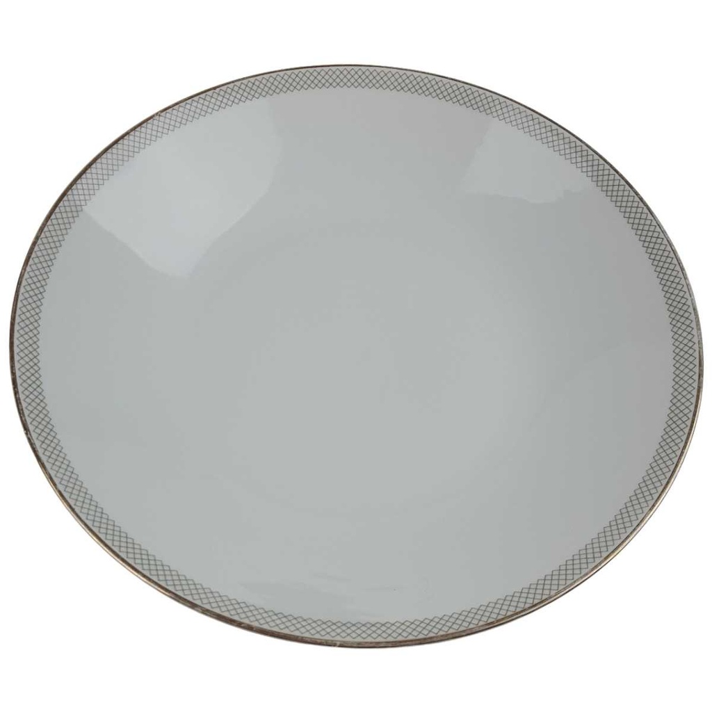 [458168063] Suppenteller Goldrand 22,8 cm Hutschenreuther Gloria Weiß gebraucht - gut Bild 2