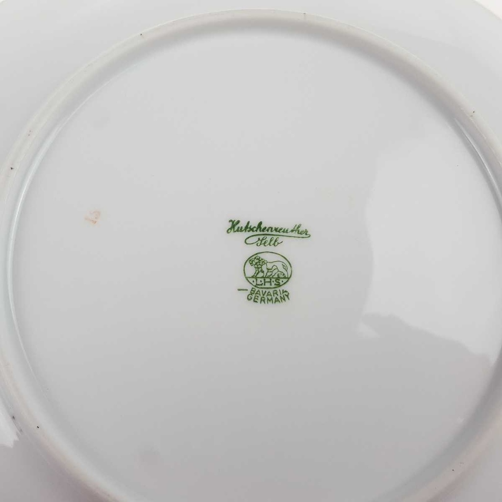 [458168063] Suppenteller Goldrand 22,8 cm Hutschenreuther Gloria Weiß gebraucht - gut Bild 5