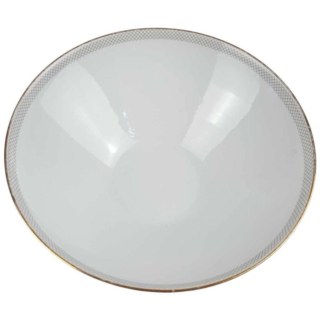 [458168064] Schüssel Goldrand 21 cm Hutschenreuther Gloria Weiß gebraucht - gut Bild 2