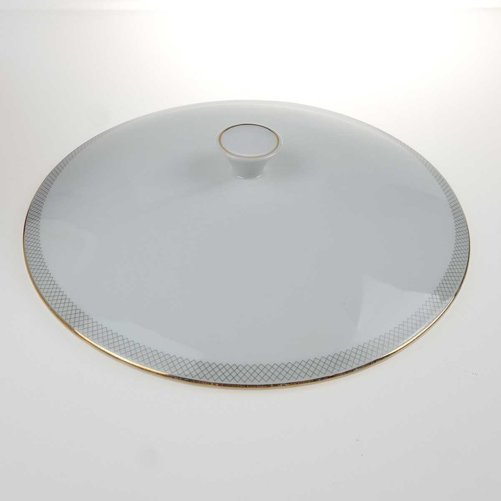 [458168066] Ragoutterrine Suppenschüssel Terrine Servierschüssel Goldrand 1 L 23,8 cm Hutschenreuther Gloria Weiß gebraucht - gut Bild 5