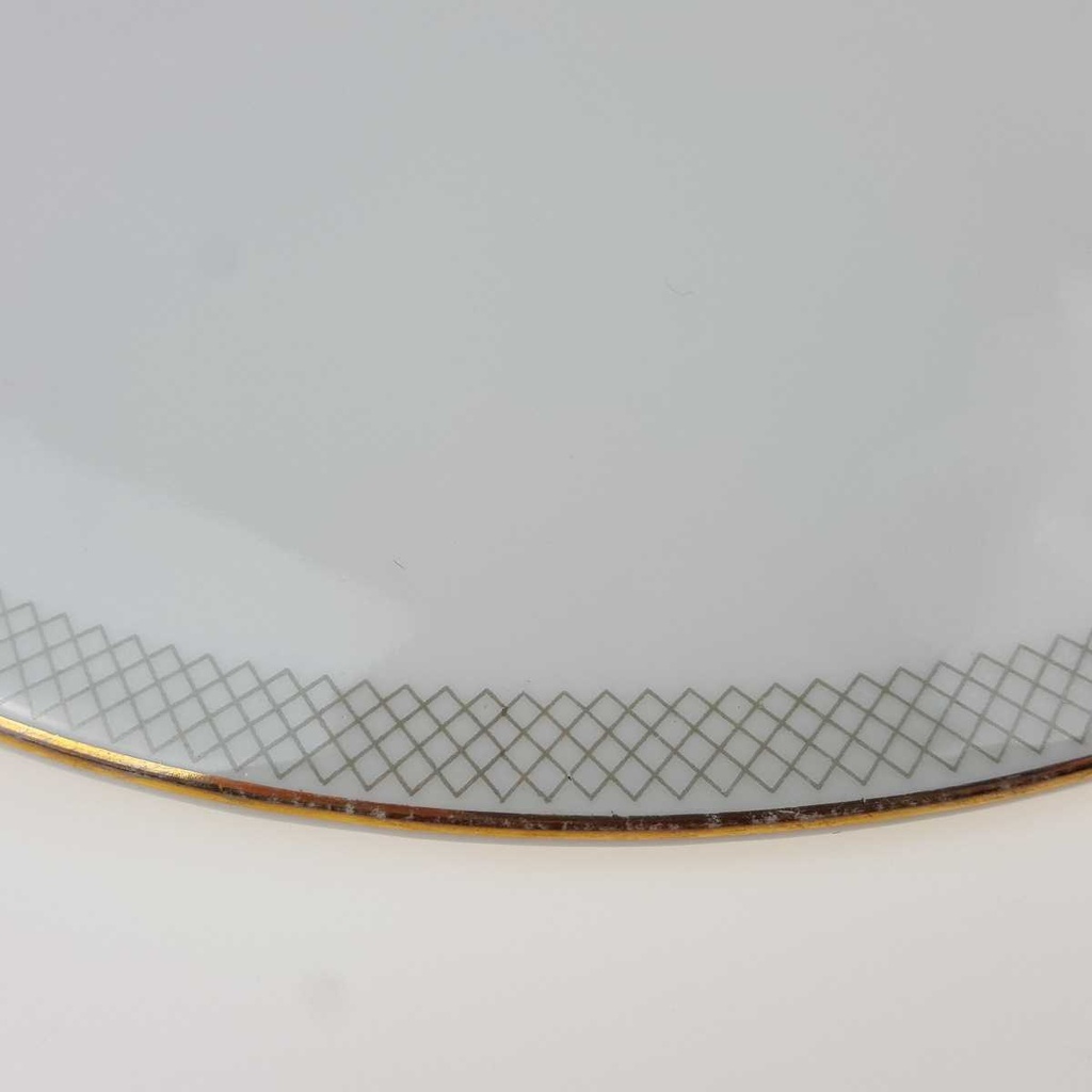 [458168066] Ragoutterrine Suppenschüssel Terrine Servierschüssel Goldrand 1 L 23,8 cm Hutschenreuther Gloria Weiß gebraucht - gut Bild 6