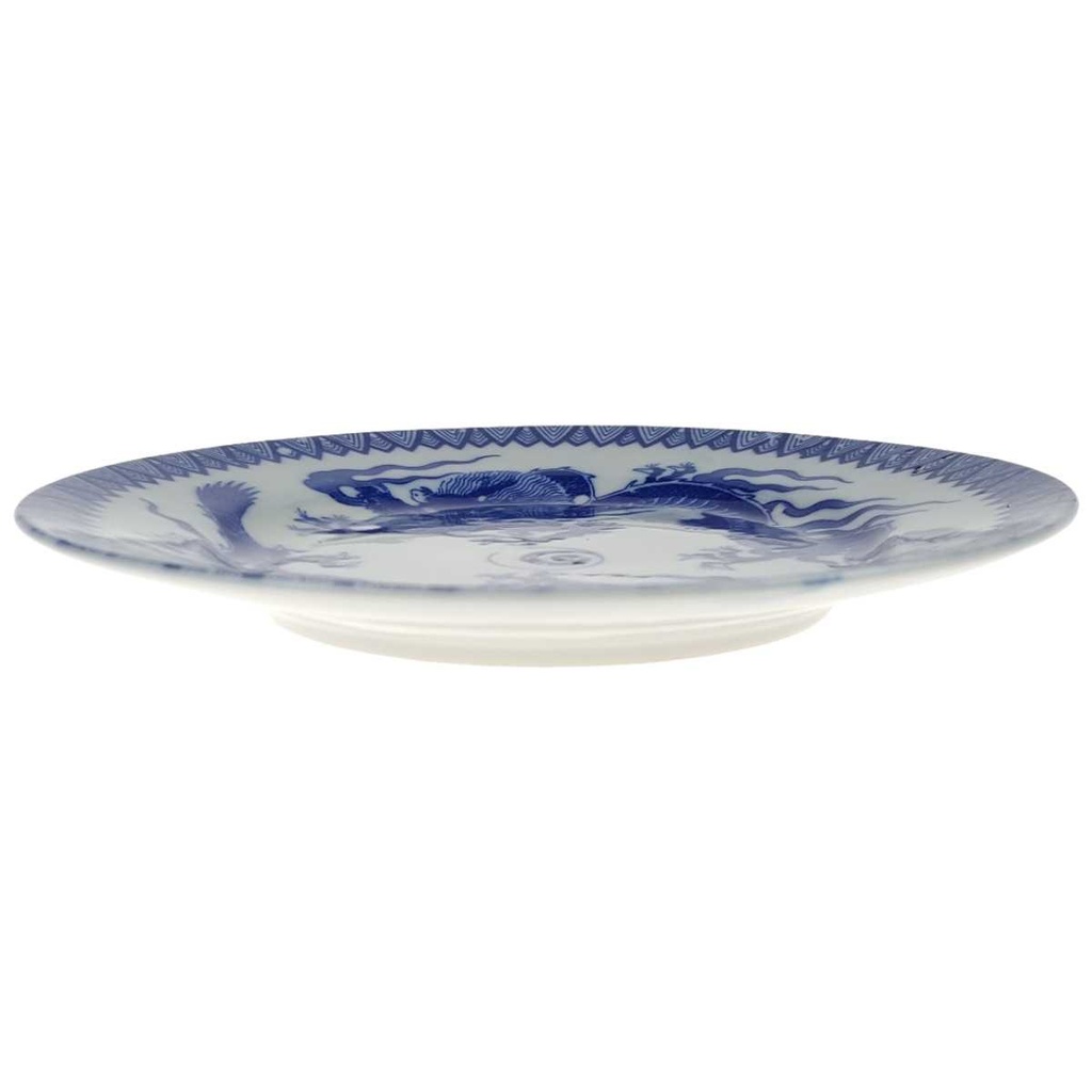 [458168068] Kuchenteller 17,2 cm Japan China blauer Drache Blau gebraucht - gut Bild 2