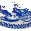 [458168069] Kuchenteller 17,6 cm Japan China blauer Drache Blau gebraucht - gut Bild 2
