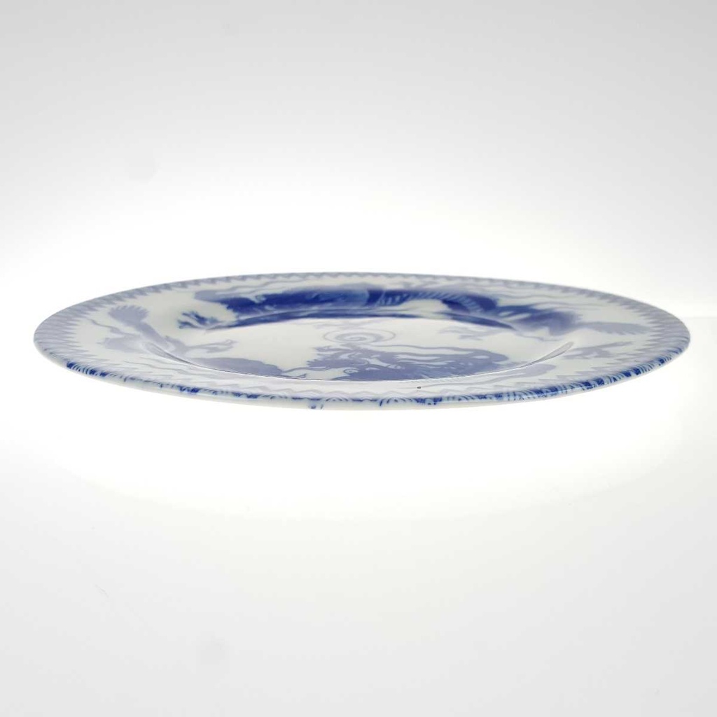 [458168069] Kuchenteller 17,6 cm Japan China blauer Drache Blau gebraucht - gut Bild 3