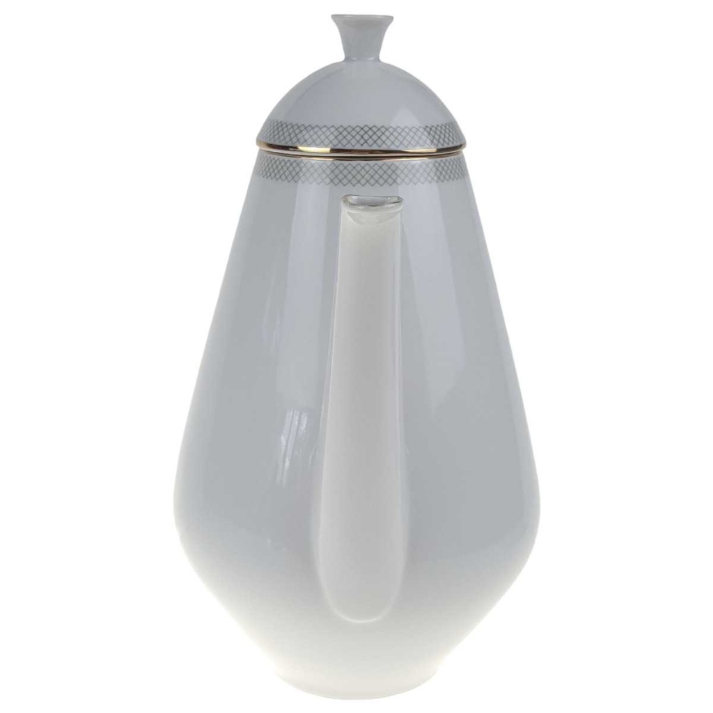 [458168070] Kaffeekanne Goldrand 1,7 L Hutschenreuther Gloria Weiß gebraucht - gut Bild 2
