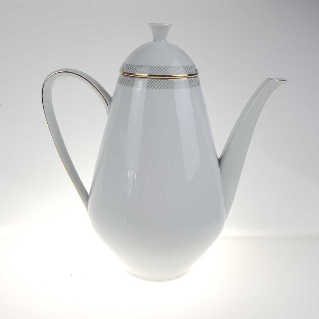 [458168070] Kaffeekanne Goldrand 1,7 L Hutschenreuther Gloria Weiß gebraucht - gut Bild 3