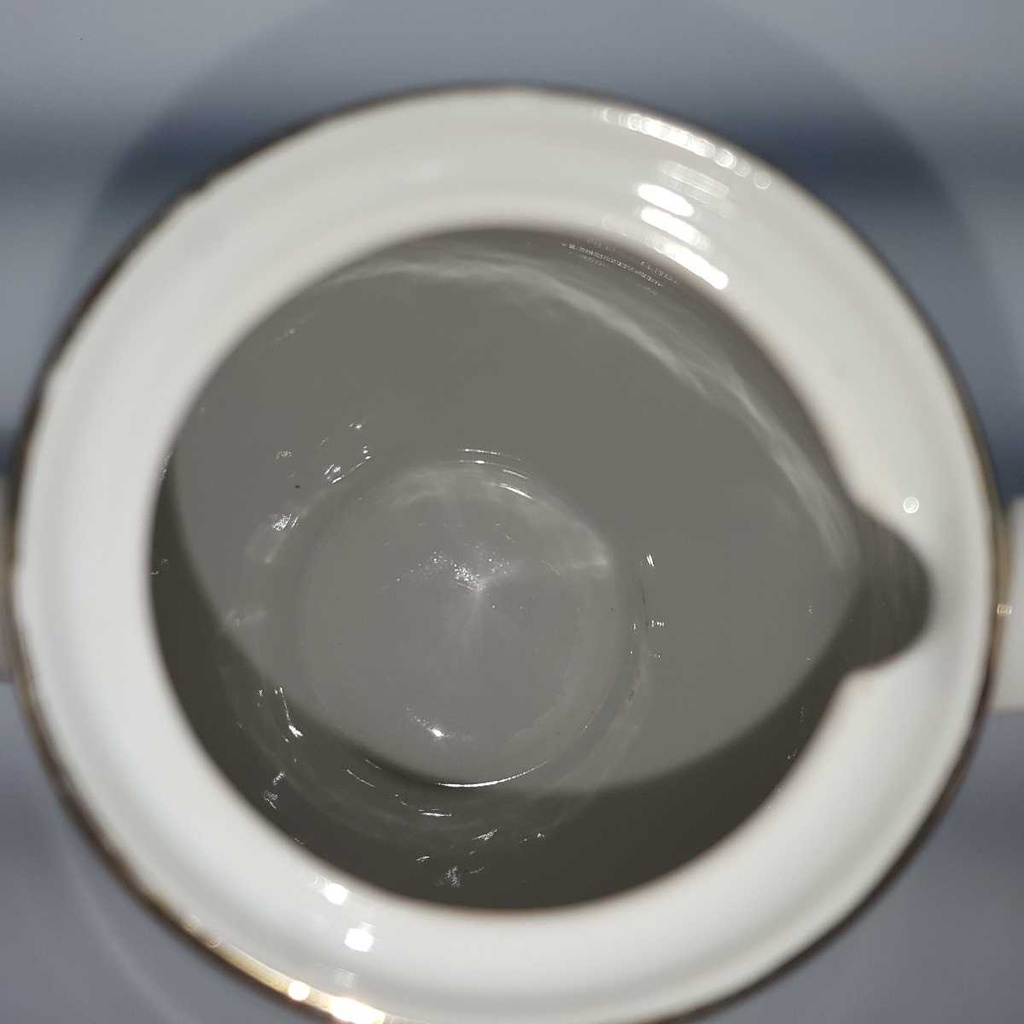 [458168070] Kaffeekanne Goldrand 1,7 L Hutschenreuther Gloria Weiß gebraucht - gut Bild 6