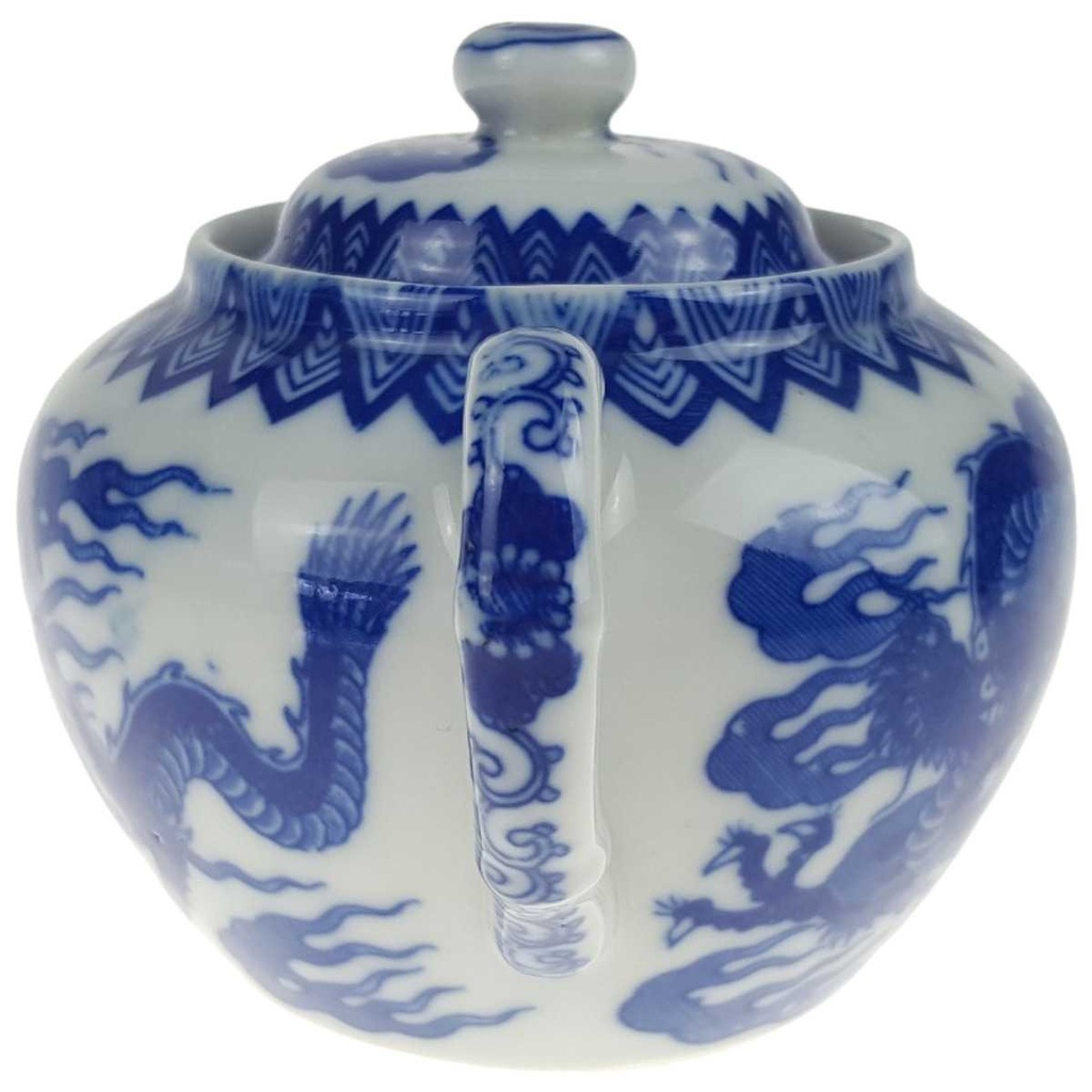 [458168071] Zuckerdose Japan China blauer Drache Blau gebraucht - gut Bild 2