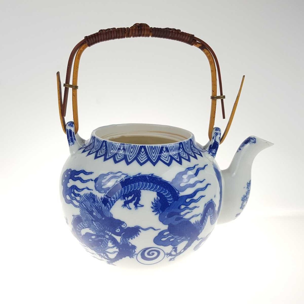 [458168073] Teekanne 0,9 L Japan China blauer Drache Blau gebraucht - akzeptabel Bild 3