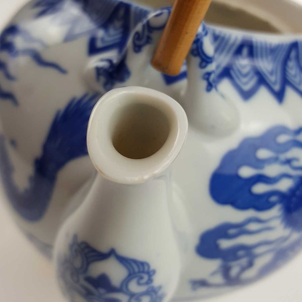 [458168073] Teekanne 0,9 L Japan China blauer Drache Blau gebraucht - akzeptabel Bild 7