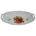 [458168079] Brotschale Obstschale Porzellan Obstdekor Goldrand Bild 2