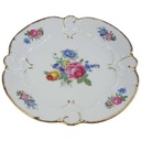 [458168081] Schale Servierschalen Goldrand 29,8 cm Moschendorf Blumendekor Blumen gebraucht - gut Bild 2