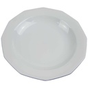 [458168086] Suppenteller 22,8 cm Marienbad Ingres Weiss blauer Rand gebraucht - gut Bild 2