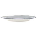 [458168087] Speiseteller Essteller 24,5 cm Marienbad Ingres Weiss blauer Rand gebraucht - akzeptabel Bild 2