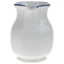 [458168088] Milchkännchen 0,2 L Marienbad Ingres Weiss blauer Rand gebraucht - sehr gut Bild 2