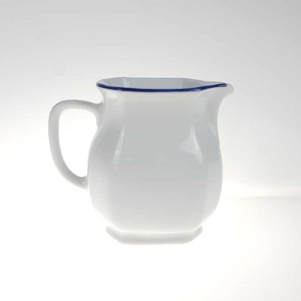 [458168088] Milchkännchen 0,2 L Marienbad Ingres Weiss blauer Rand gebraucht - sehr gut Bild 3