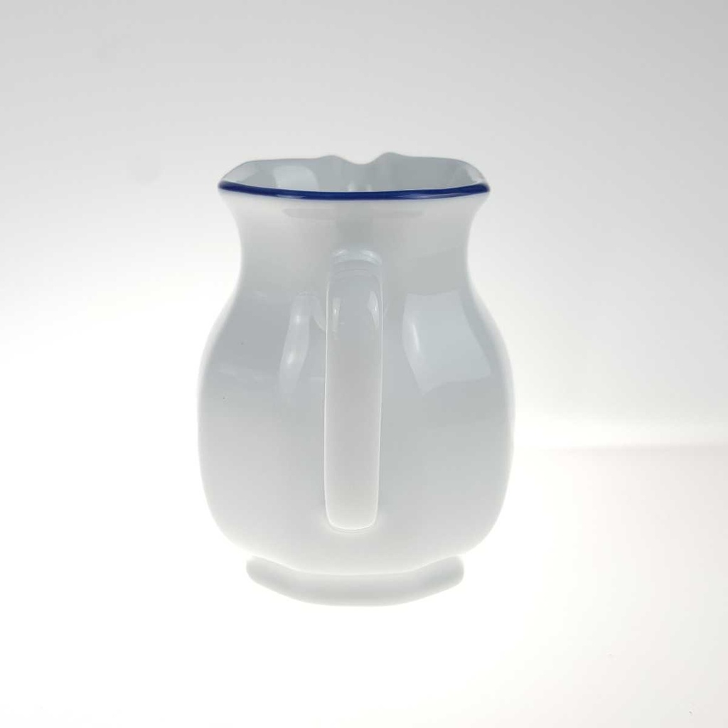 [458168088] Milchkännchen 0,2 L Marienbad Ingres Weiss blauer Rand gebraucht - sehr gut Bild 4