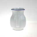 [458168088] Milchkännchen 0,2 L Marienbad Ingres Weiss blauer Rand gebraucht - sehr gut Bild 4
