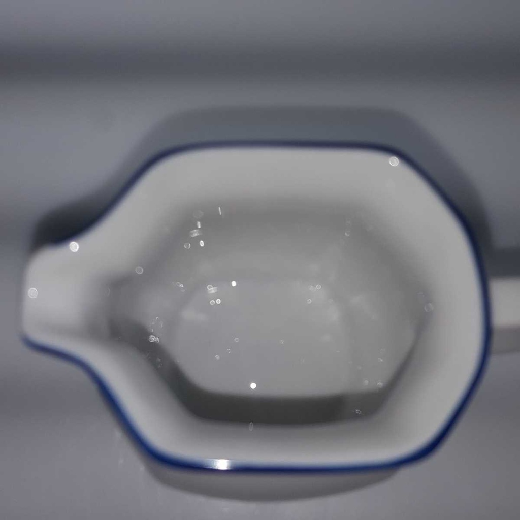[458168088] Milchkännchen 0,2 L Marienbad Ingres Weiss blauer Rand gebraucht - sehr gut Bild 5
