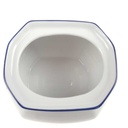 [458168089] Zuckerdose Marienbad Ingres Weiss blauer Rand gebraucht - sehr gut Bild 4