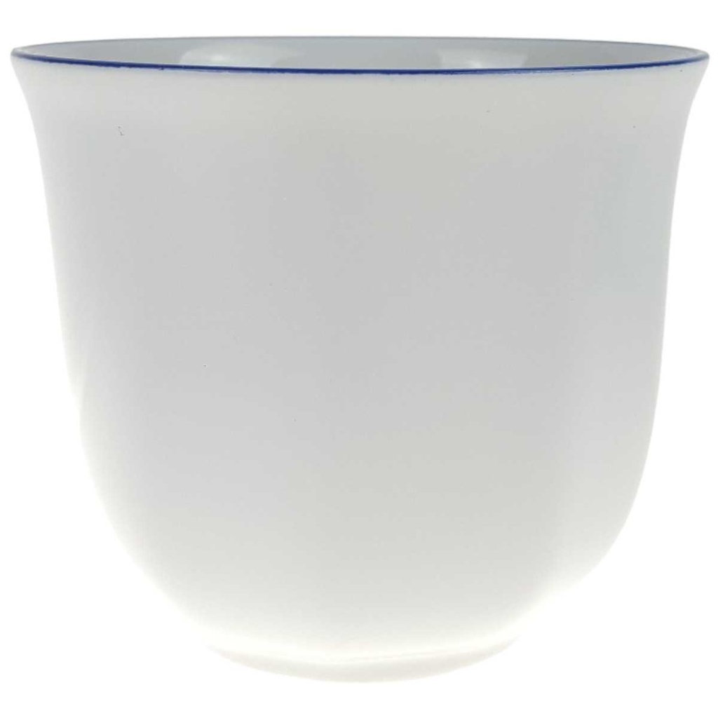 [458168090] Kaffeetasse Marienbad Ingres Weiss blauer Rand gebraucht - sehr gut Bild 2