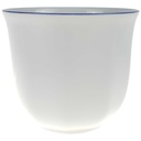 [458168090] Kaffeetasse Marienbad Ingres Weiss blauer Rand gebraucht - sehr gut Bild 2