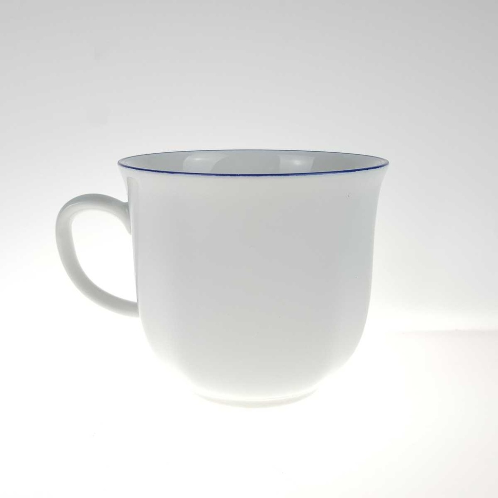 [458168090] Kaffeetasse Marienbad Ingres Weiss blauer Rand gebraucht - sehr gut Bild 3