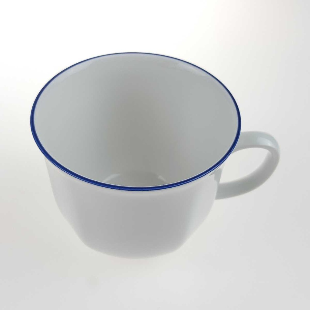 [458168090] Kaffeetasse Marienbad Ingres Weiss blauer Rand gebraucht - sehr gut Bild 4