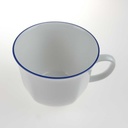 [458168090] Kaffeetasse Marienbad Ingres Weiss blauer Rand gebraucht - sehr gut Bild 4