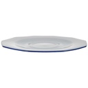 [458168091] Untertasse für Kaffee 15,5 cm Marienbad Ingres Weiss blauer Rand gebraucht - gut Bild 2