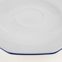 [458168091] Untertasse für Kaffee 15,5 cm Marienbad Ingres Weiss blauer Rand gebraucht - gut Bild 3