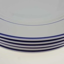 [2119280] 5er Set Speiseteller Essteller 24,4 cm Ritzenhoff & Breker Snap Basic Blau Bild 3