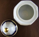 [4581681] Zuckerdose Goldrand Winterling Marktleuthen Kobaltrand mit eckig gebraucht - sehr gut Bild 2