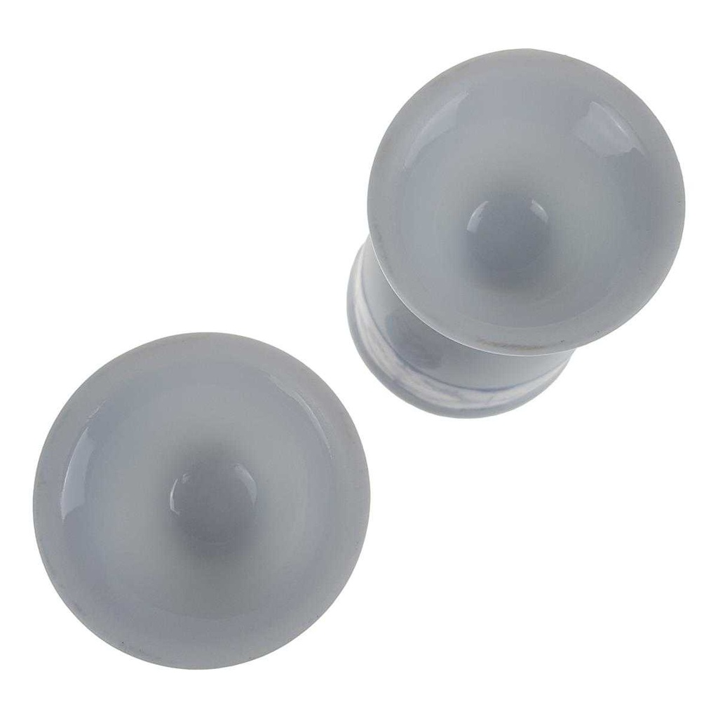 [2119282] 2er Set Eierbecher auf Fuß Indisch Blau Strohblume gebraucht - gut Bild 3